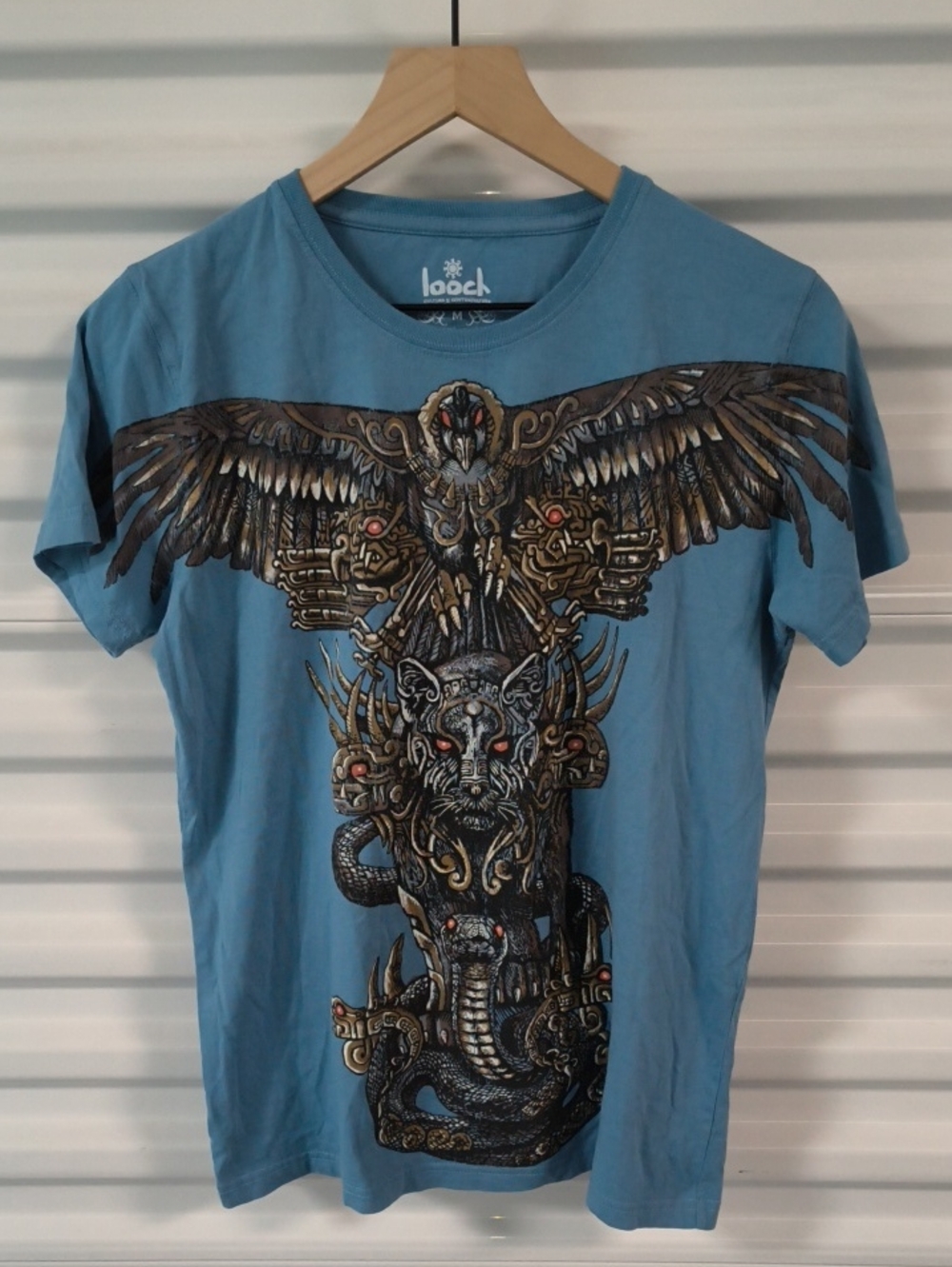 Looch Cultural & Contracultural Graphics Crewneck Short Sleeve T-shirt Size M